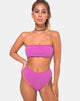 Bild von Taya Bikinioberteil in Crinkle Rib Violett