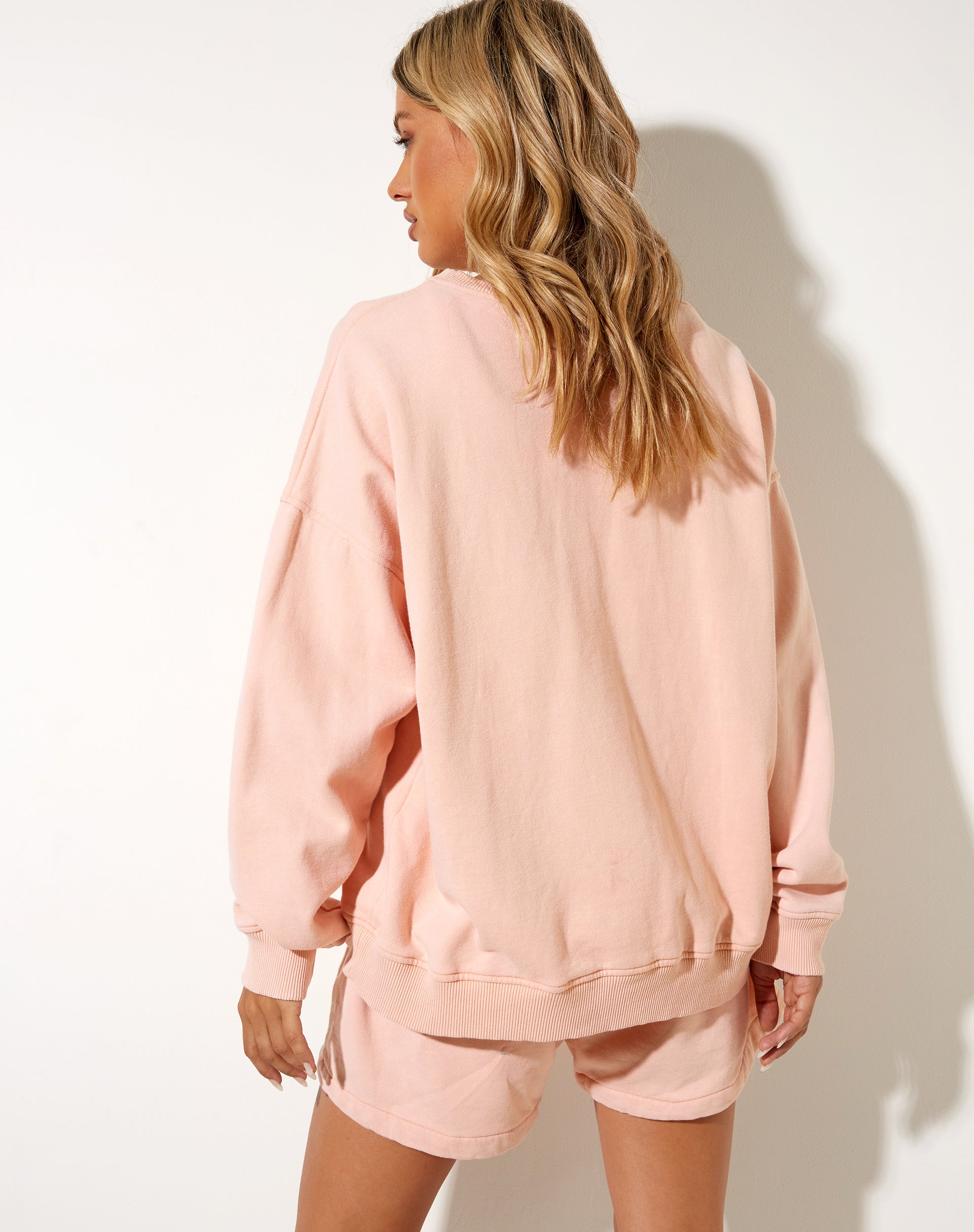Bild von Ted Sweatshirt in Wash Out Peach Mushroom