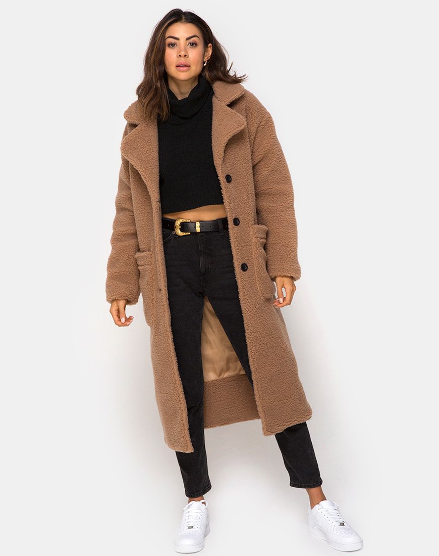 Image von Teddy Duster Coat in Faun