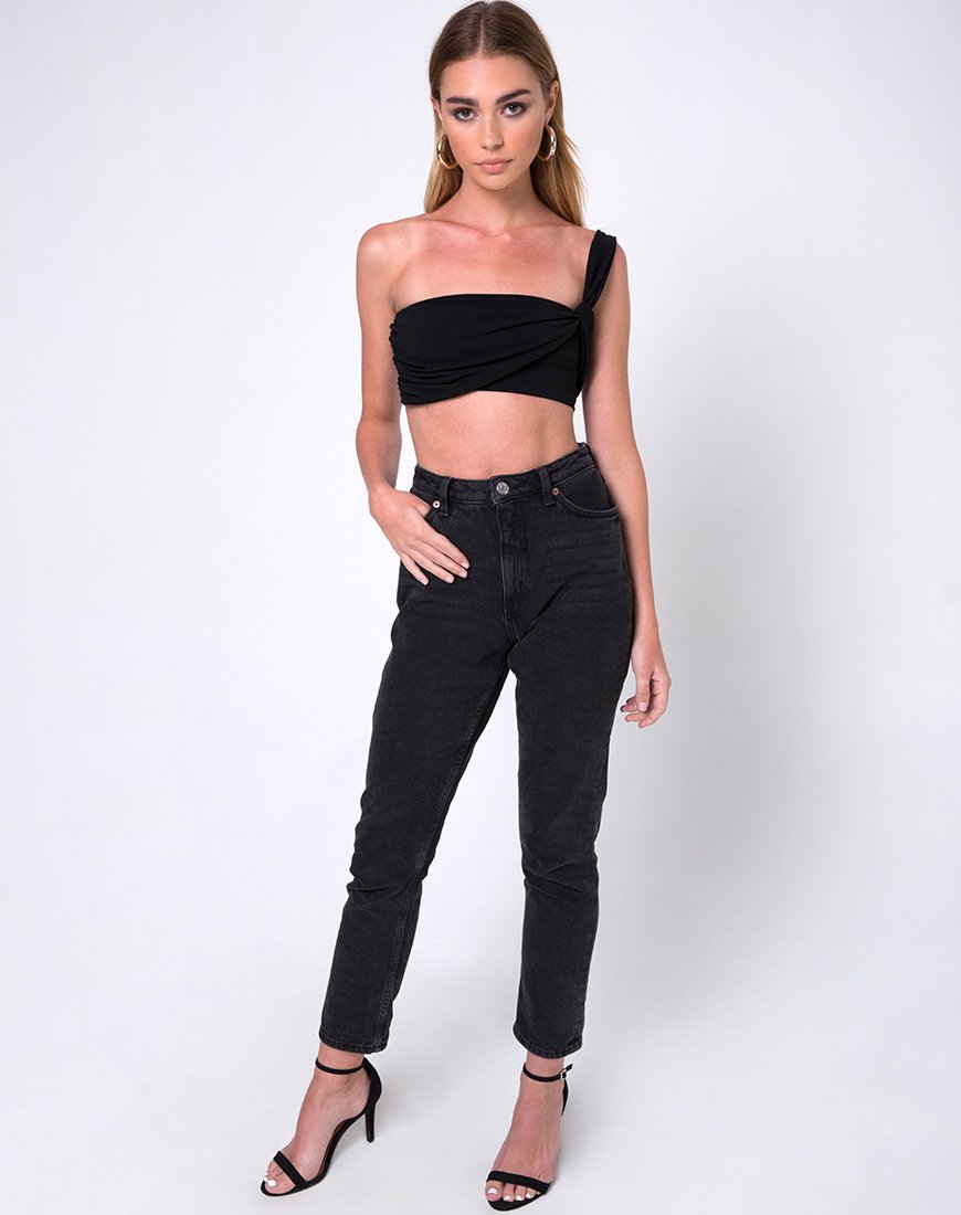 Bild von Tetric Crop Top in Schwarz