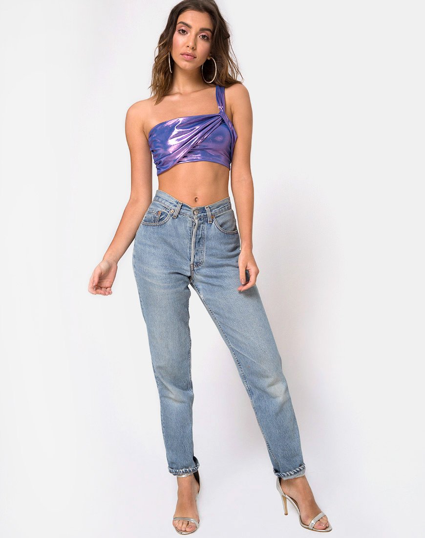 Bild von Tetric Top in Metallic Schimmer Lavendel