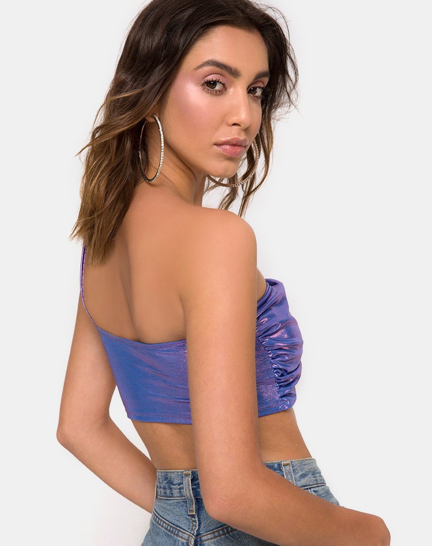 Bild von Tetric Top in Metallic Schimmer Lavendel