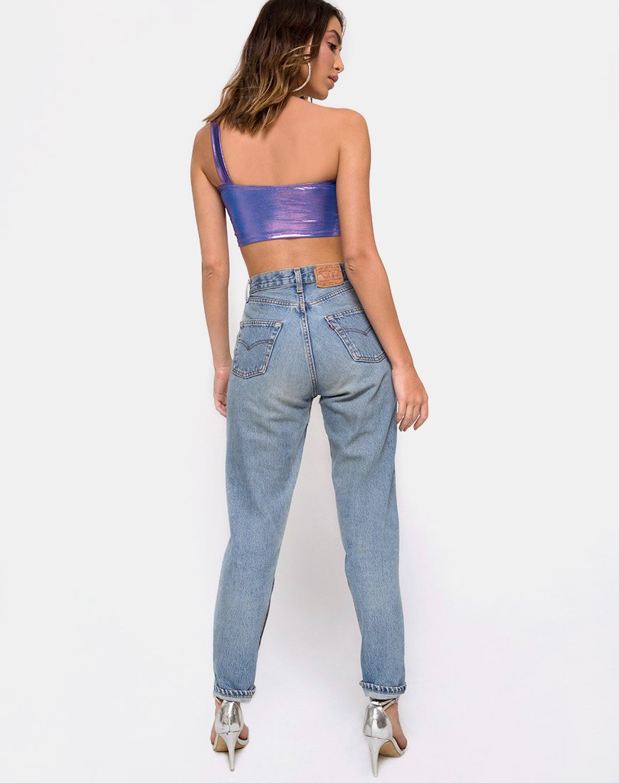 Bild von Tetric Top in Metallic Schimmer Lavendel