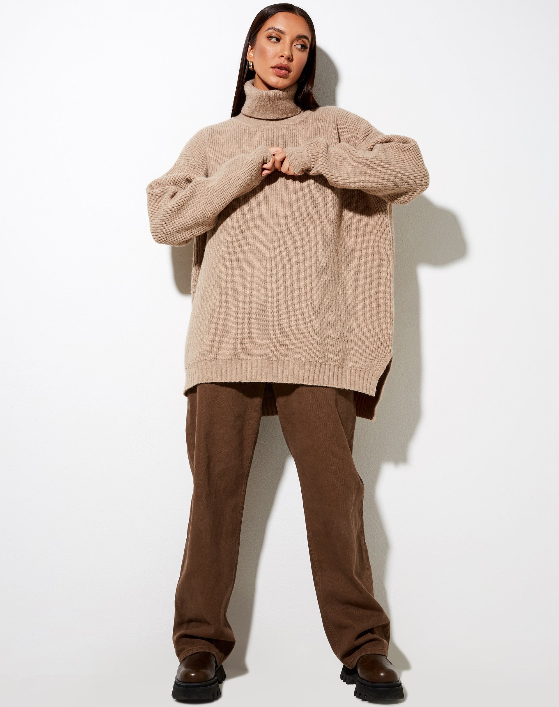 Image of Thach Pullover in Grau Beige