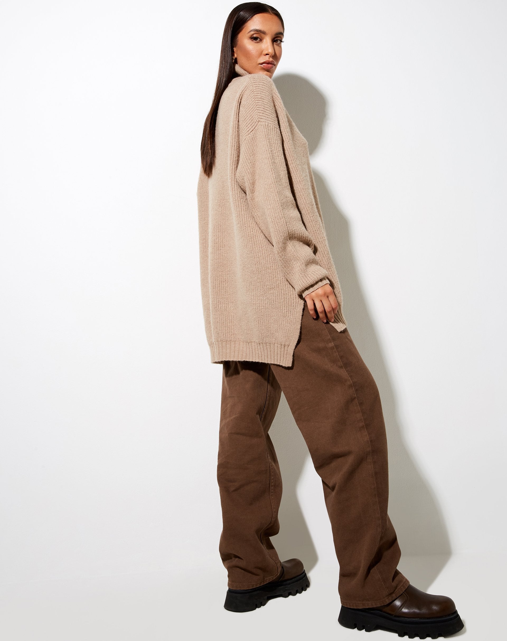Image of Thach Pullover in Grau Beige