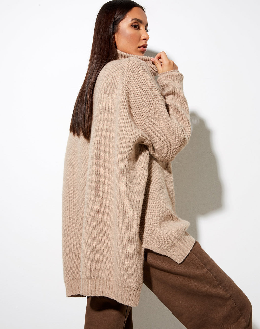 Thach Pullover in Grau Beige