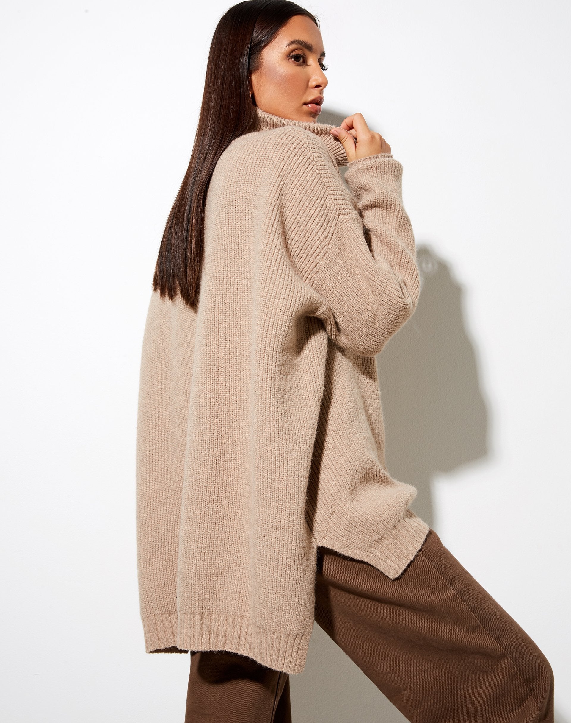 Image of Thach Pullover in Grau Beige
