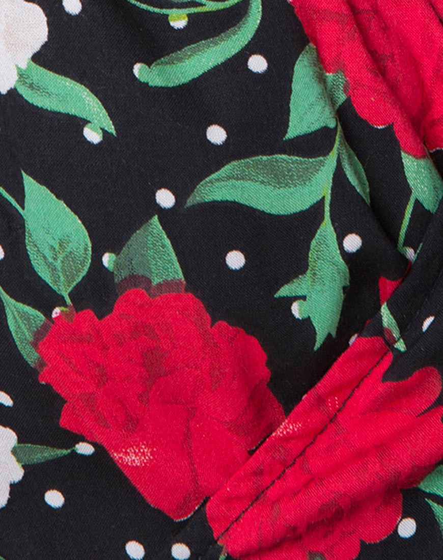 Image of Shaab Skaterkleid in Polka Rose Schwarz