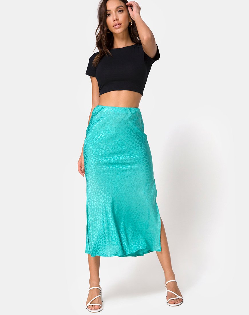 Tindra Rock aus Satin Ditsy Rose Blau