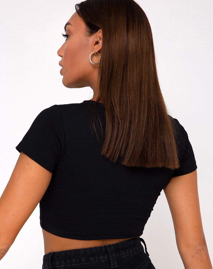 Tindy Top in Schwarz Versteckte Charme Platzierung