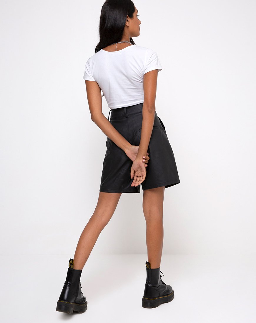 Bild von Tindy Crop Top in Weiß Cherub Embro Schwarz
