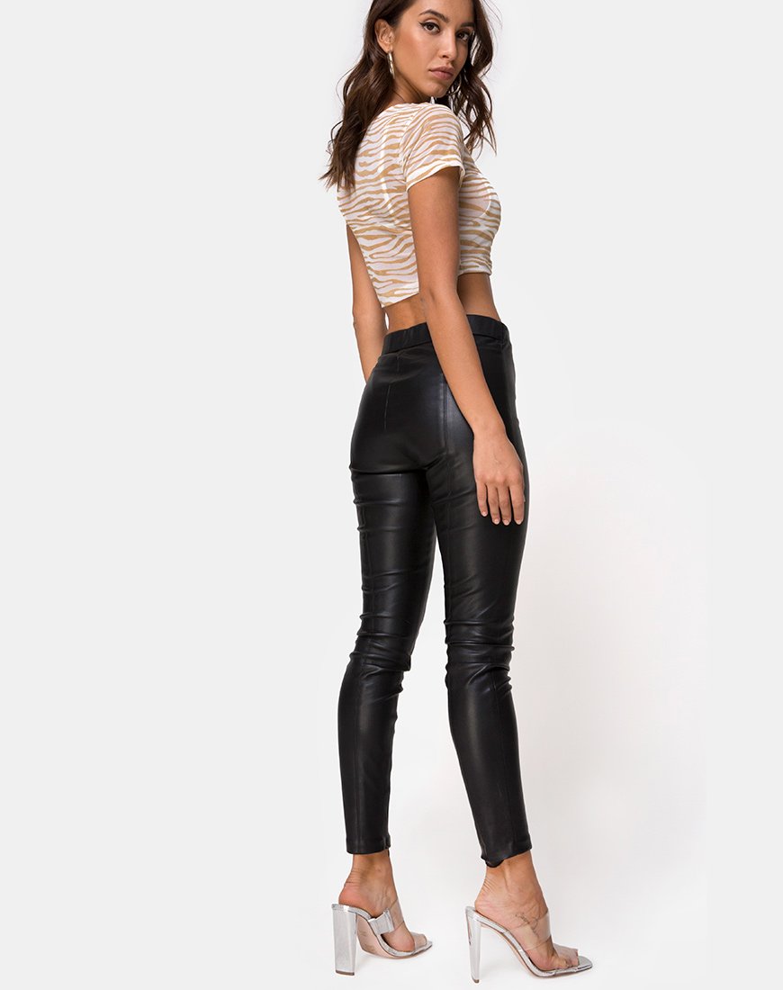 Bild von Tindy Top in Netz Tan Creme Zebra