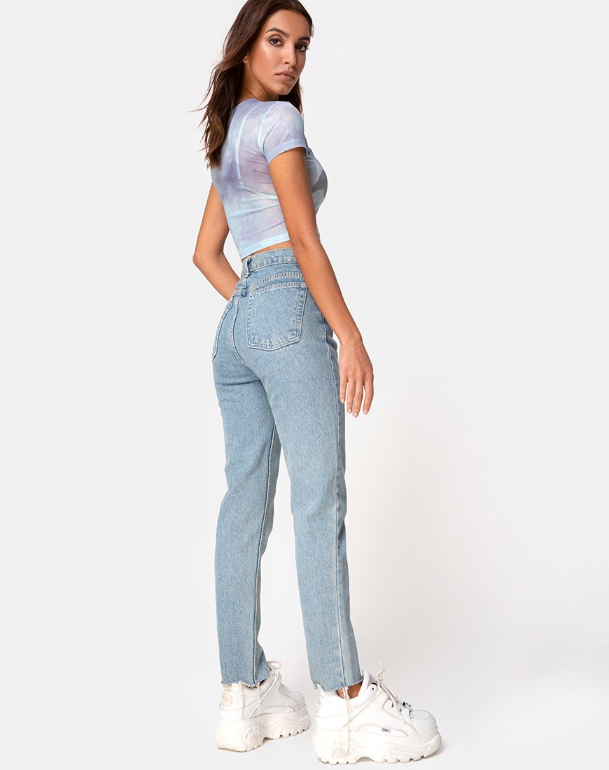 Bild von Tiney Crop Top Tee in Cherub Kiss Blau