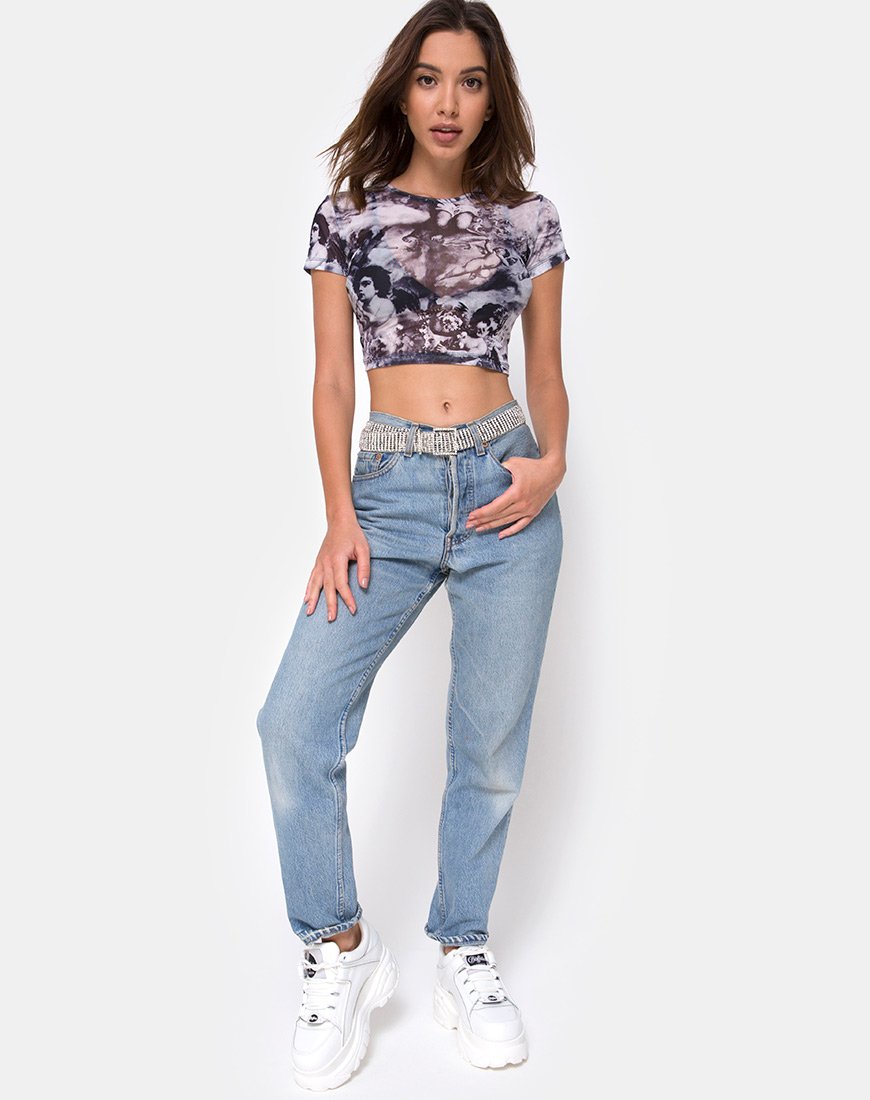 Bild von Tiney Crop Top aus Cherub Mesh