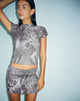 Bild von Ina Low Rise Mini Rock in Dystopian Crease Grau
