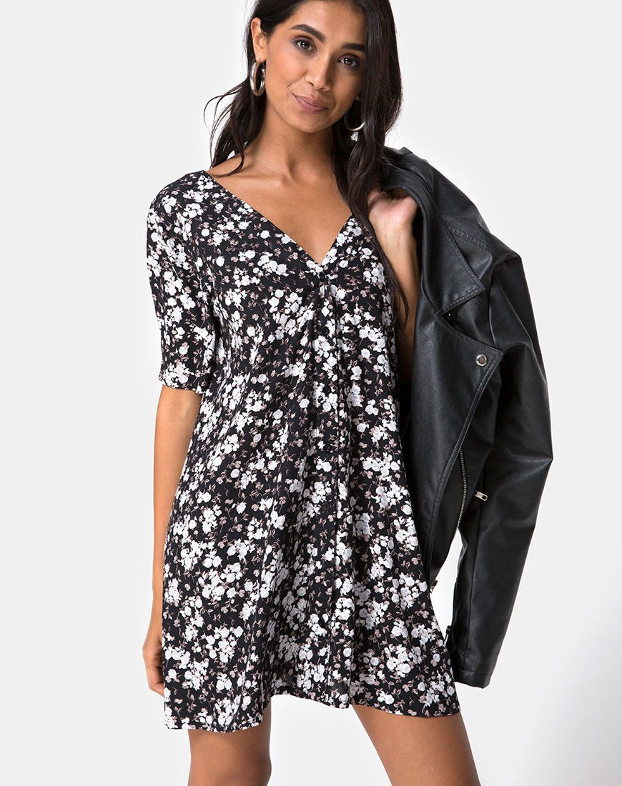 Crosena Swing Kleid in Dark Wild Flower