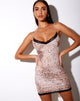 Image of Tishe Bodycon Kleid aus Mesh Sand Leopard