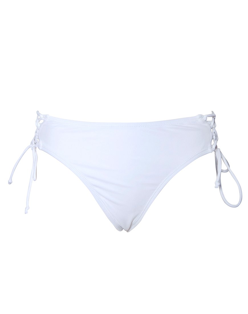 Bild von Torte Lace Up Bikini Bottoms in Weiß