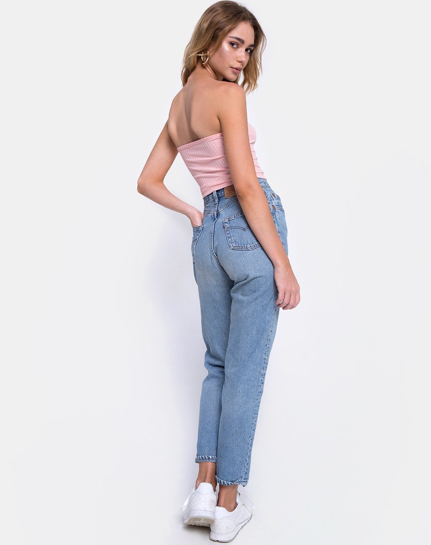 Bild von Tube Top in Ribbed Blush
