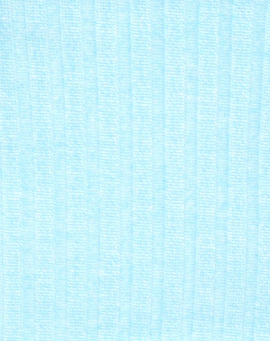 Bild von Tube Top in geripptem Puderblau