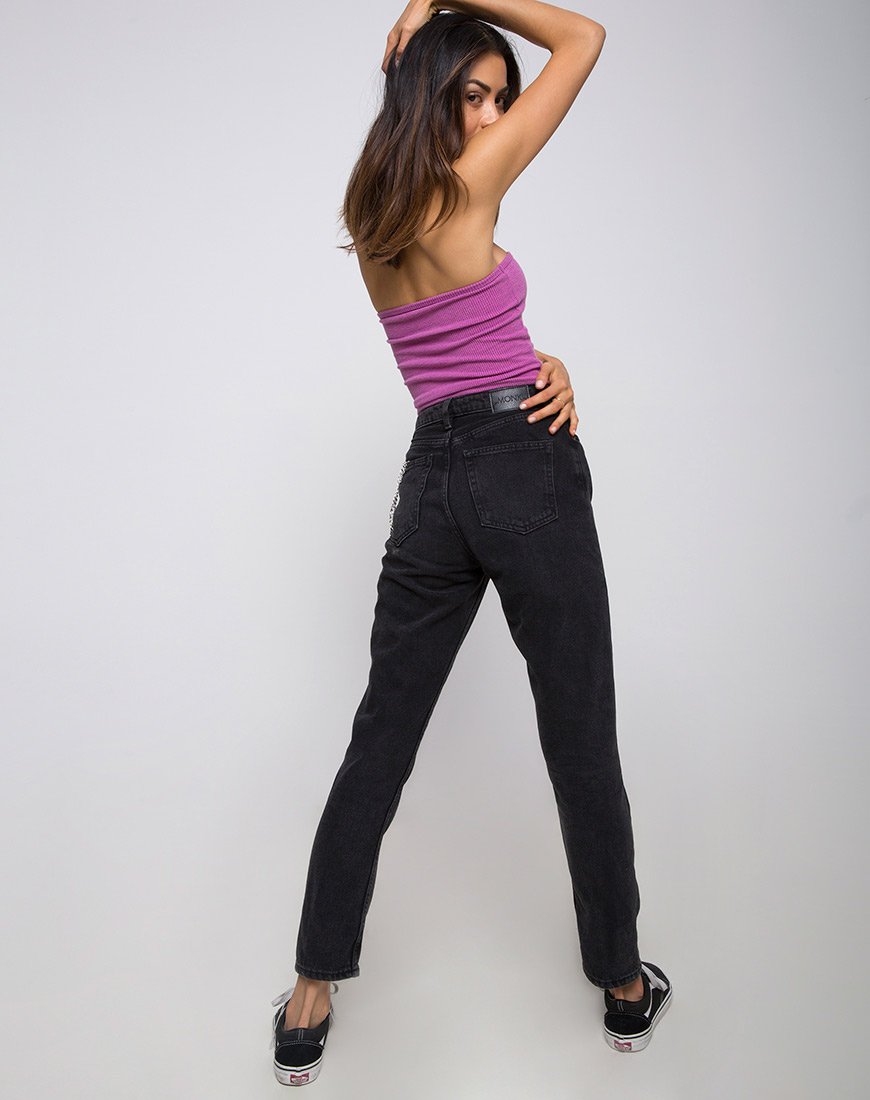 Bild von Tube Top in Baby Rib Violett
