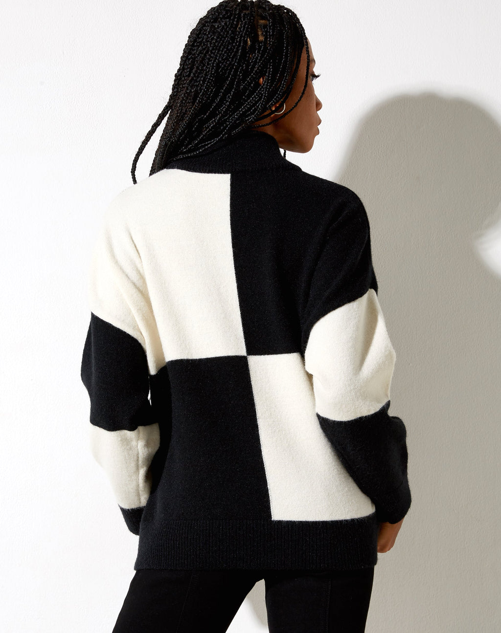 Tusca Sweatshirt in Schwarz und Creme