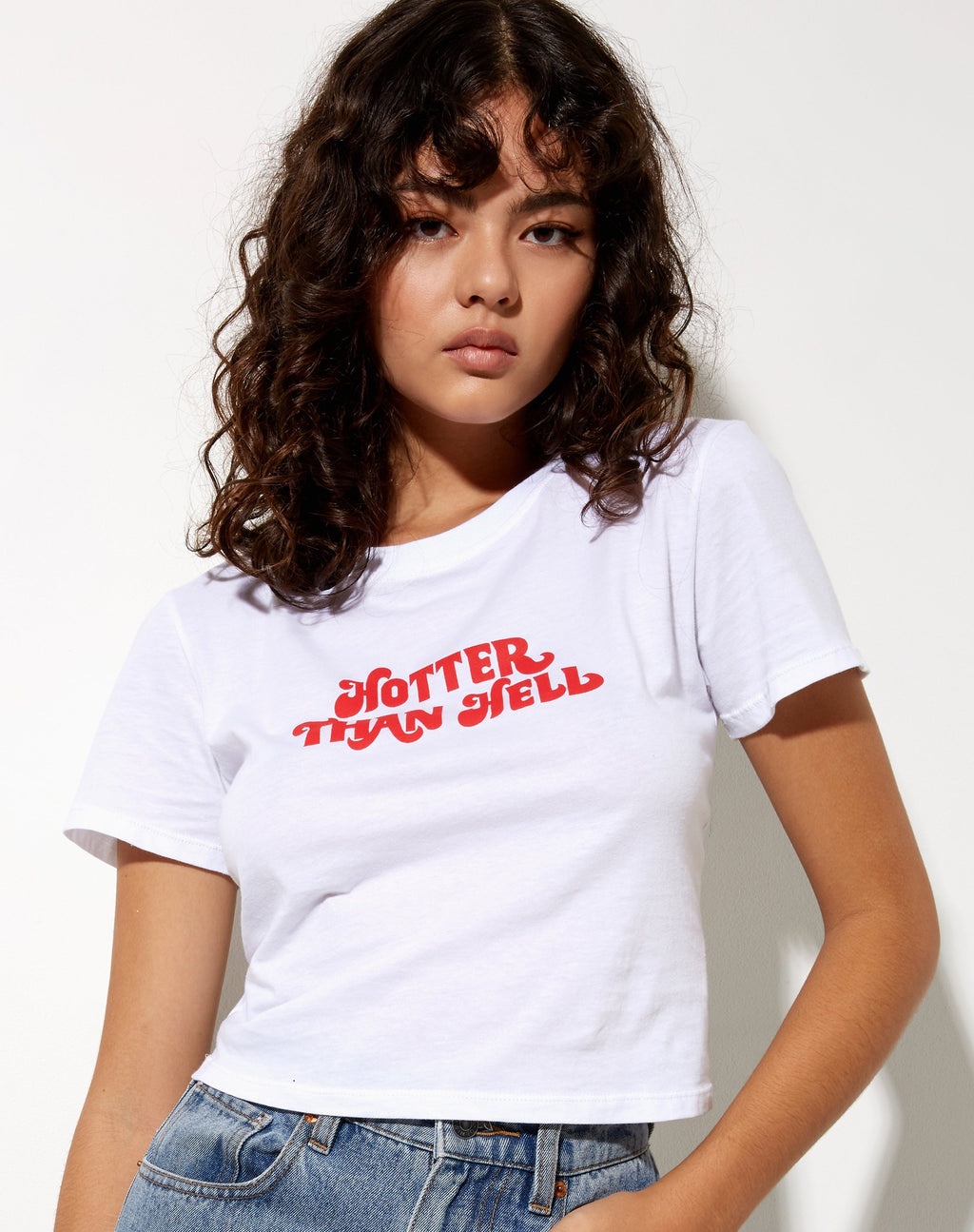 Geschrumpftes Tee in Weiß Hotter Than Hell