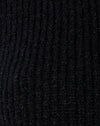 Schwarz gestrickt