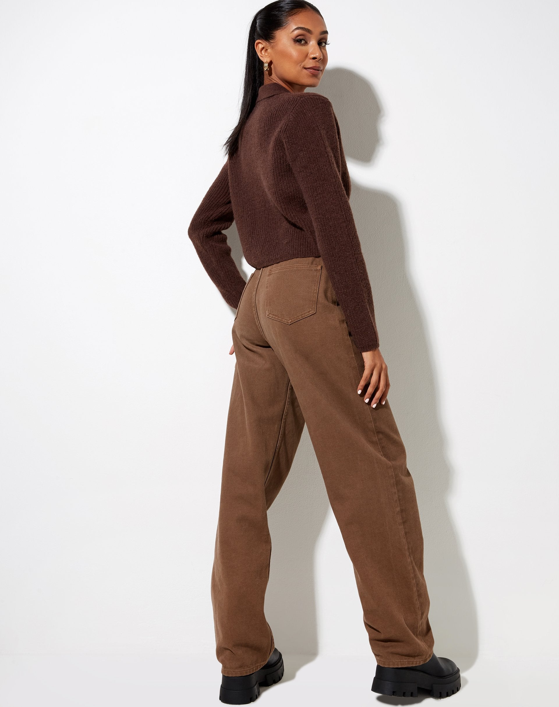 Bild von Tuzip Cardi aus Strick schokobraun