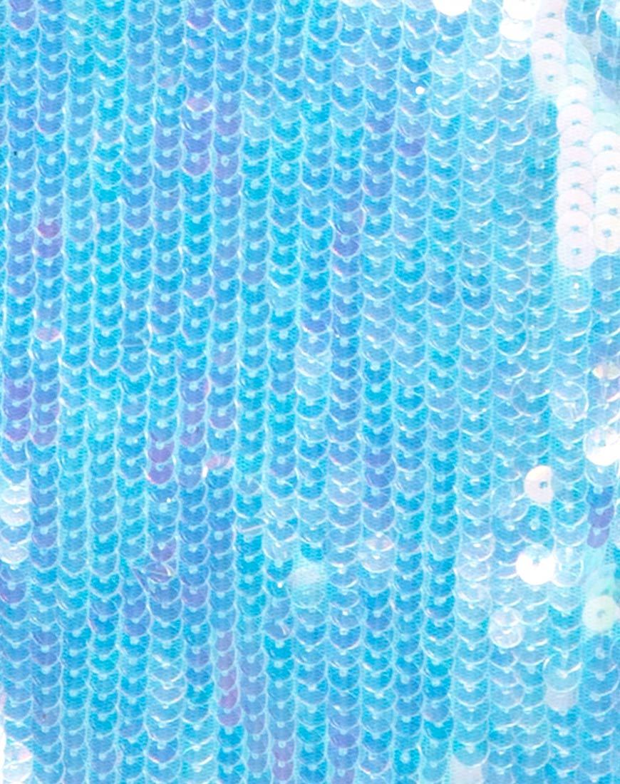 Bild von Faith Crop Top in Reihe Pailletten Ice Shimmer