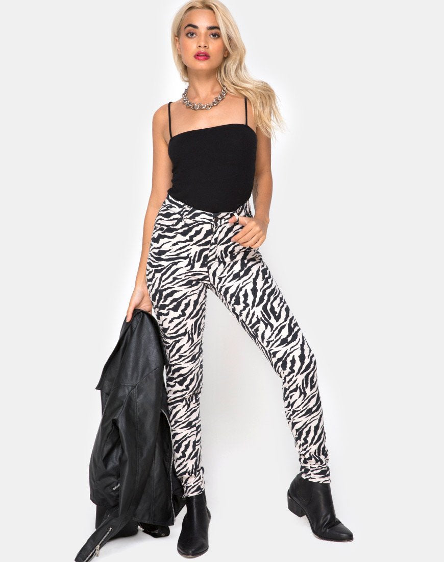 Ultimative Jeans in 90er-Jahre-Zebra