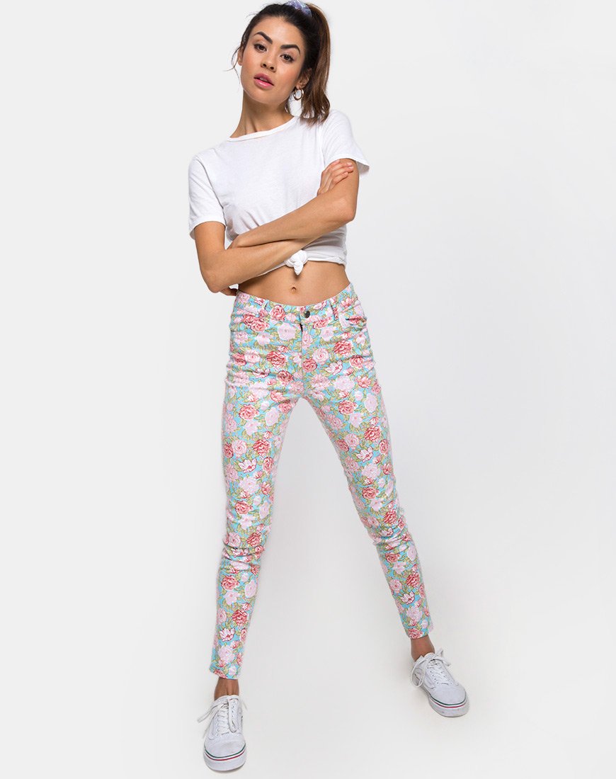 Bild von Ultimate Jean in Bloom Floral Blue Base