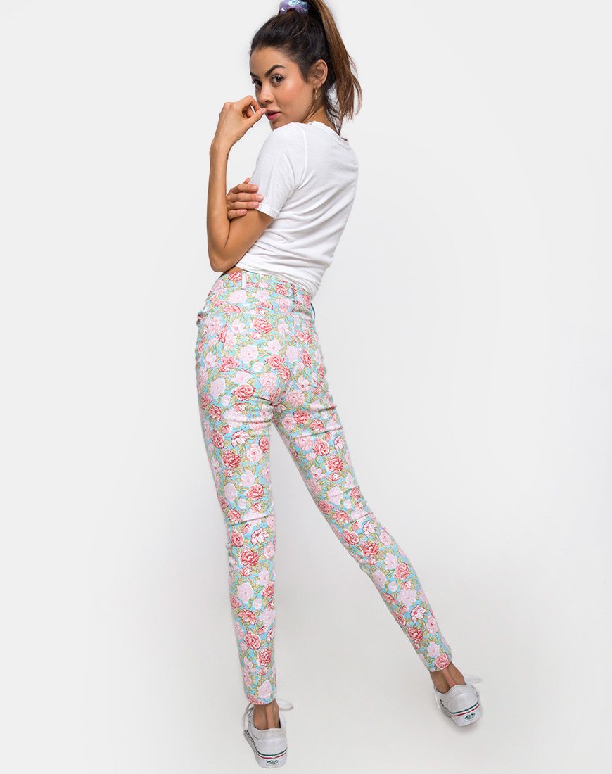 Bild von Ultimate Jean in Bloom Floral Blue Base
