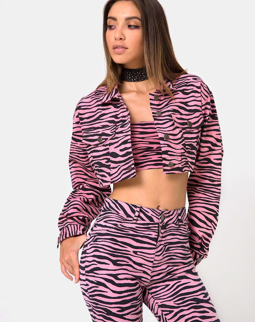 Bild von Ultimate Jean in Zips Zebra Pink