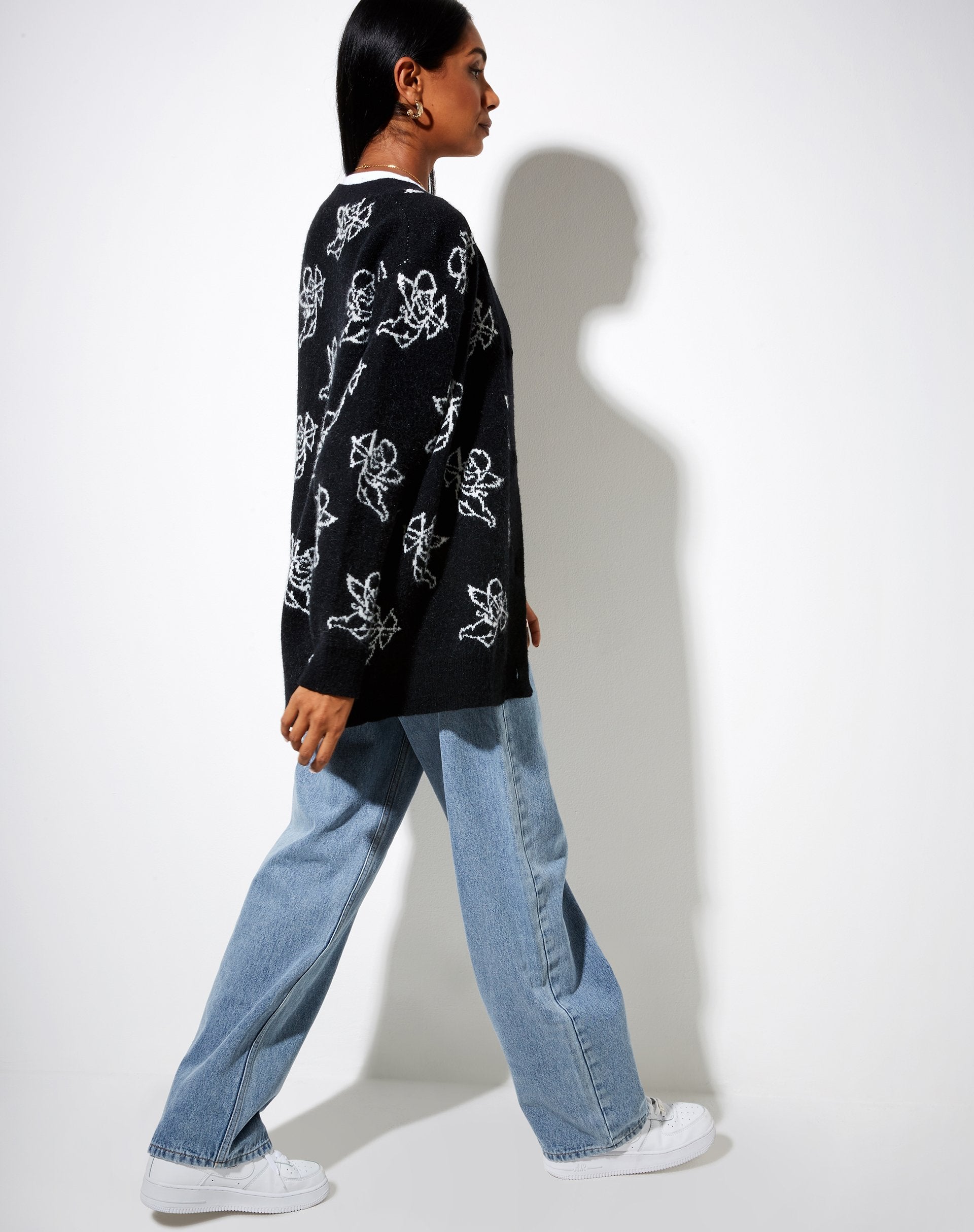 Image of Ummi Strickjacke in Cherub Schwarz und Weiß
