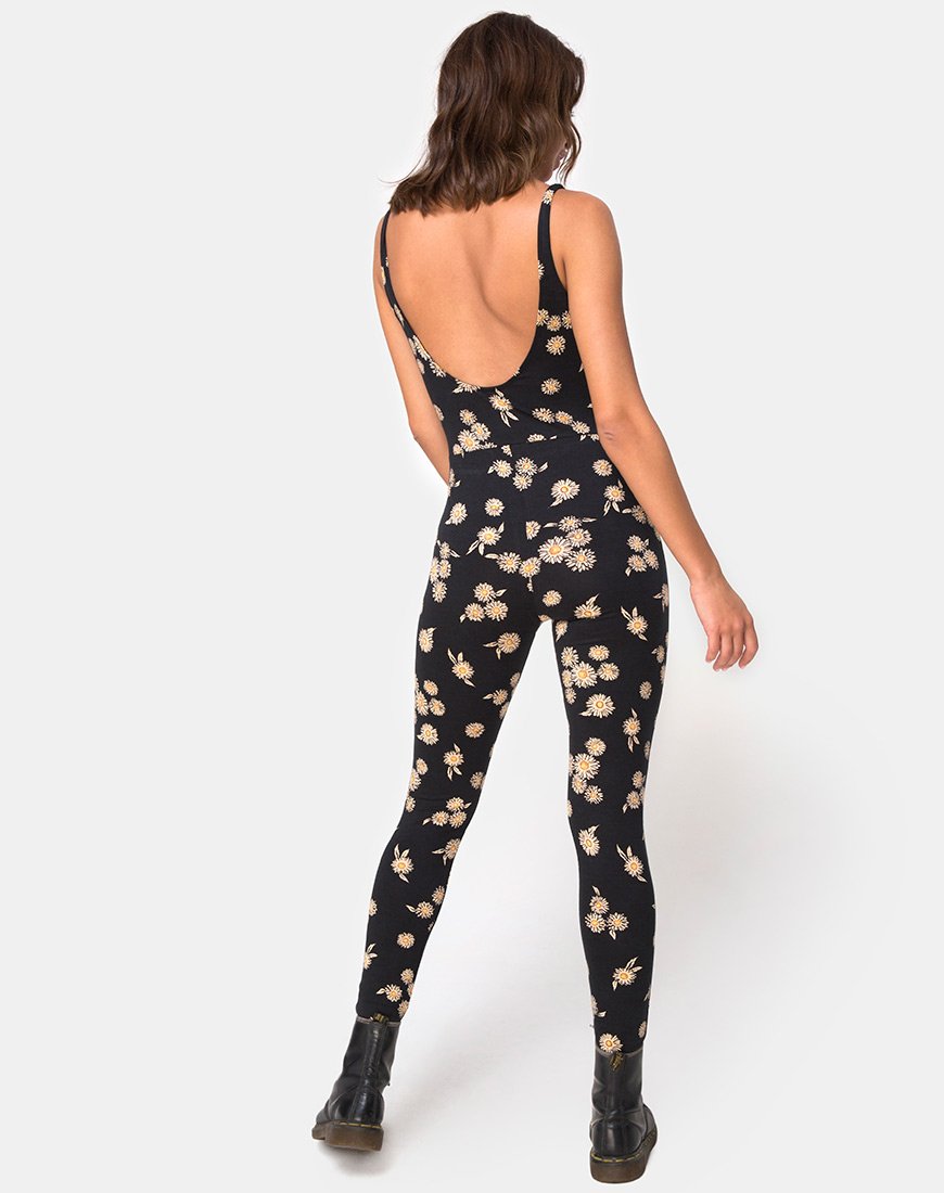 Bild von Unitard in Grunge Daisy Floral