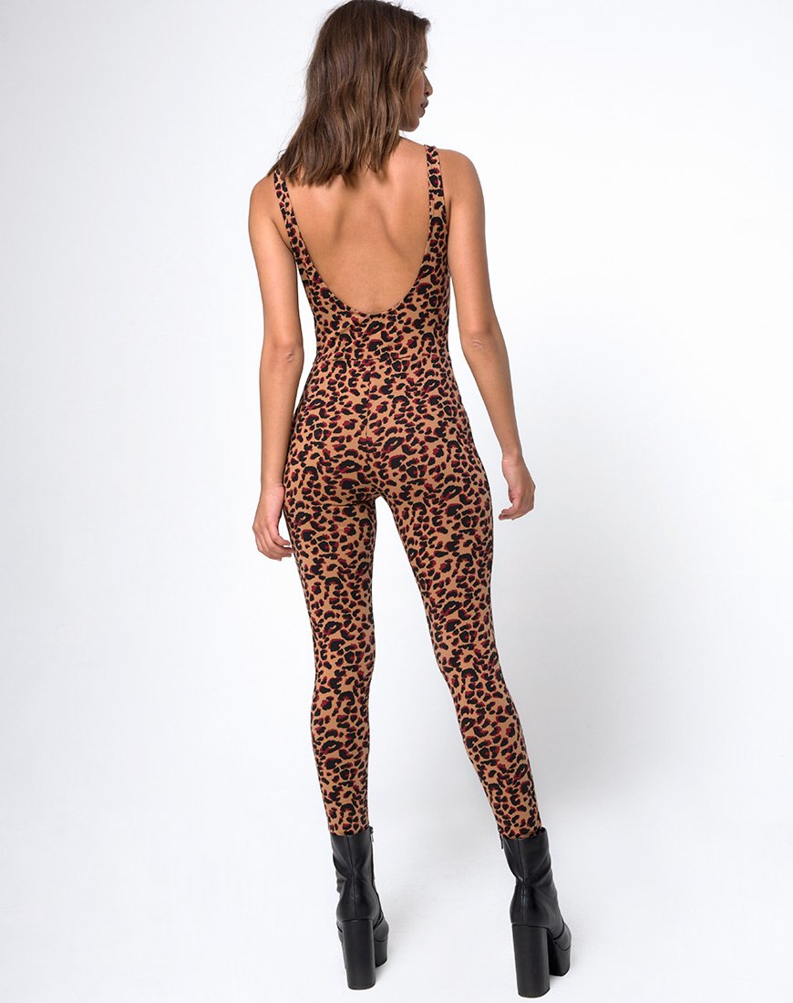 Bild von Unitard in Dschungel-Leopard