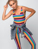 Bild von Unitard in New Vertical Multi Stripe