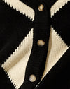 Harlekin Schwarz und Off White