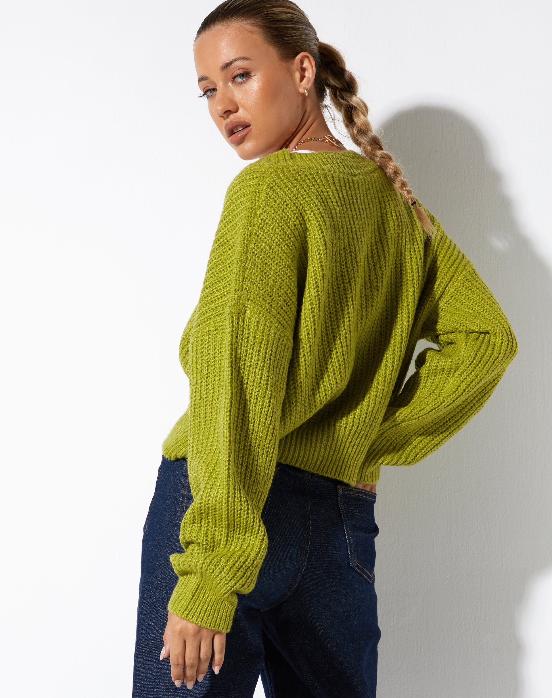 Bild von Faya Cardigan in Knit Sour Apple