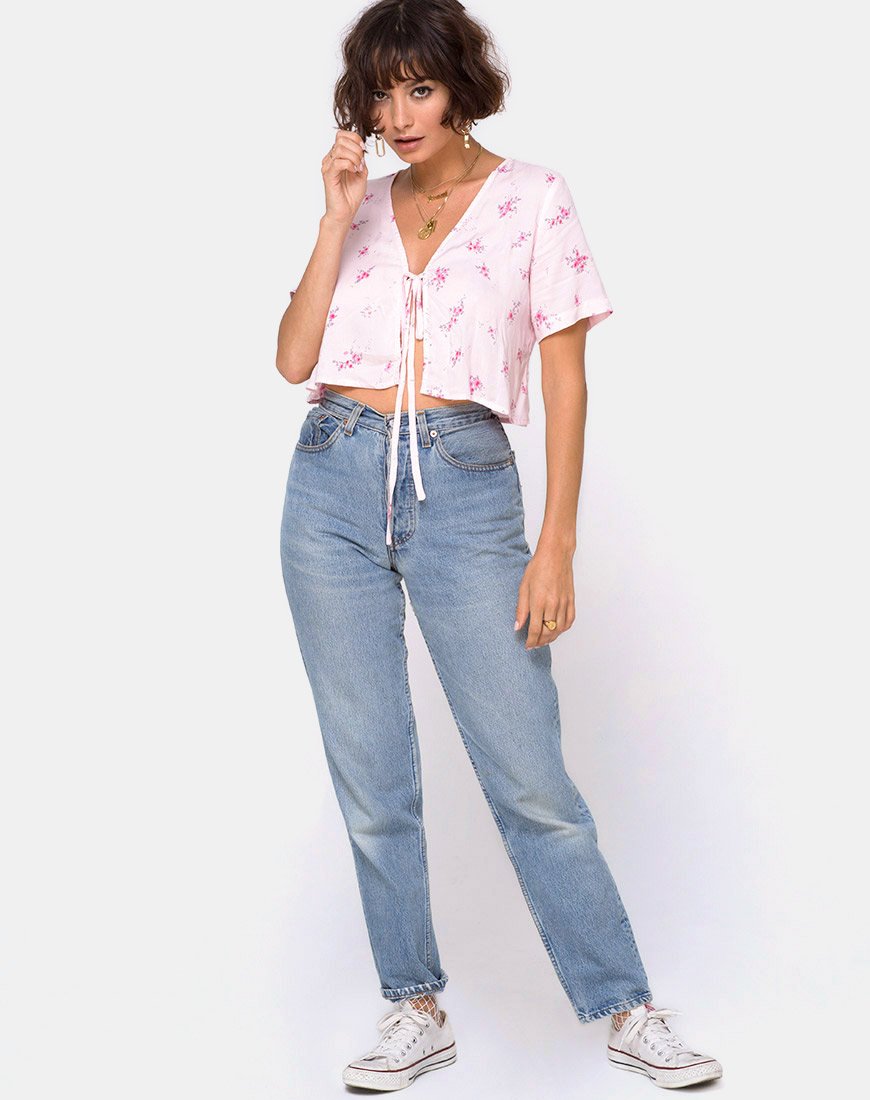 Bild von Vacoal Bluse in Forget Me Not Floral Pink