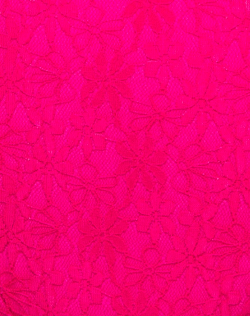 Image of Valentina Badeanzug aus Spitze fuschia Pink