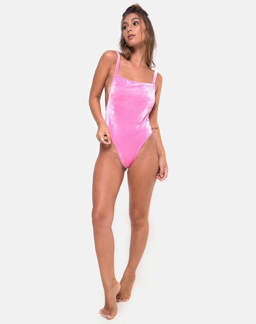 Image of Valeo Badeanzug in Velvet Candy Pink