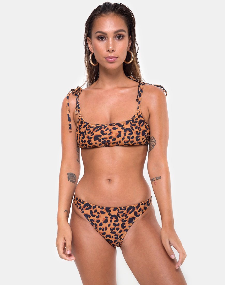 Bild von Vanna Bikinioberteil in Burn Out Leopard