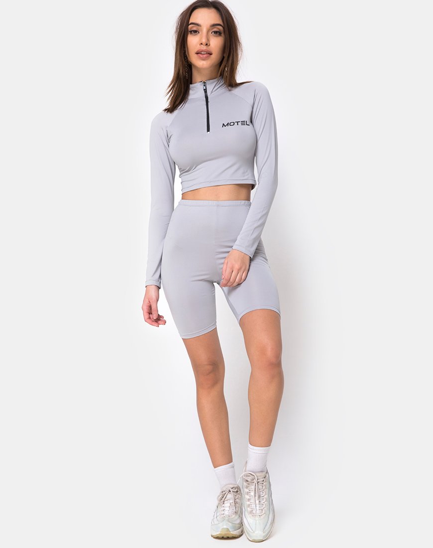 Bild von Vanya Crop Top in Grau Motel
