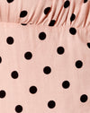 Neu Polka Nude Schwarz