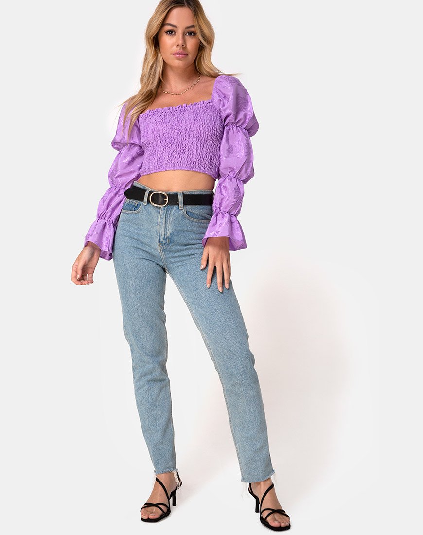 Bild von Velina Top in Satin Rose Lilac
