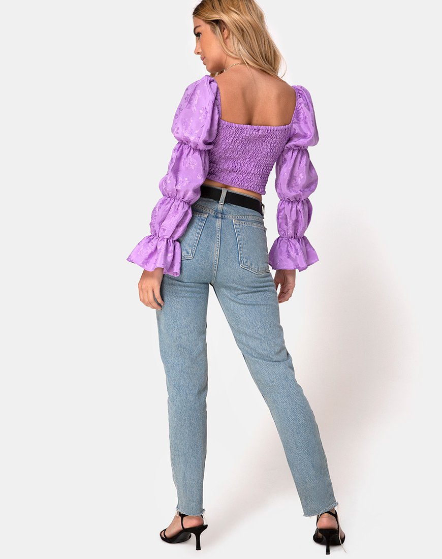 Bild von Velina Top in Satin Rose Lilac