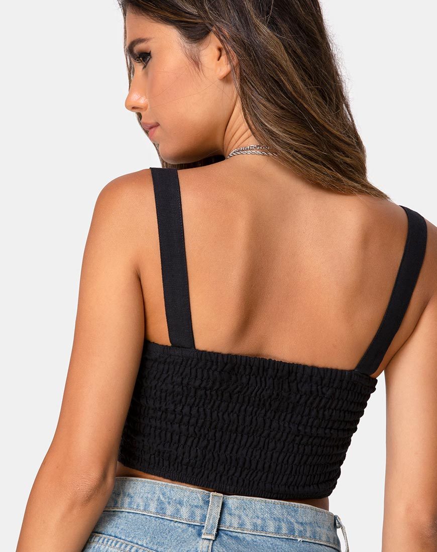 Viben Top in Schwarz