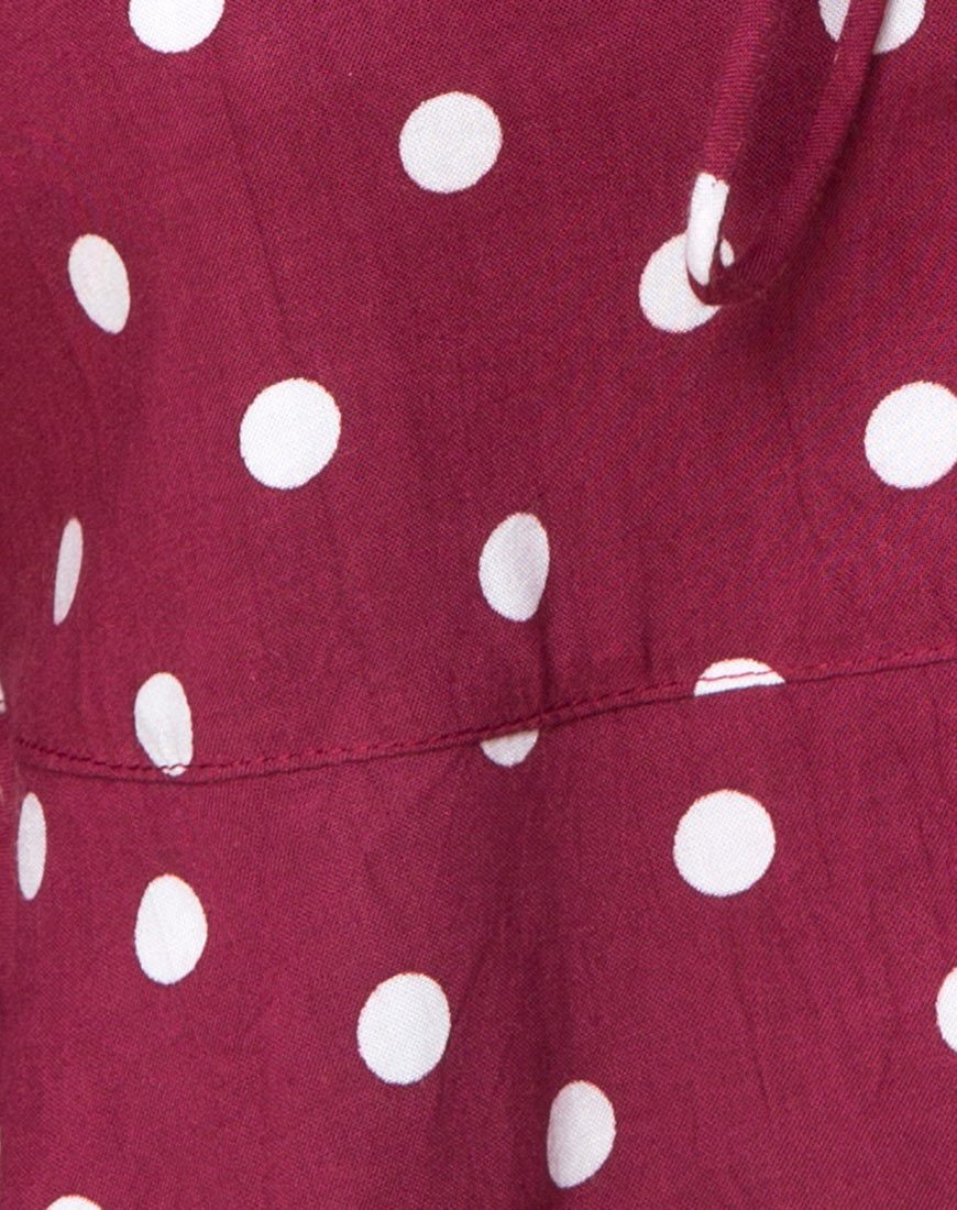Bild von Vinequa Top in Medium Polka Wein